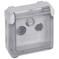 Legrand Розетка TV-SAT - Программа Plexo - серый, 069558