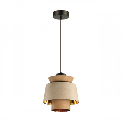 4992/1 PENDANT ODL23 287 св. коричневый/золотой/металл/экокожа Подвес E27 60W KRESSA