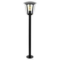 98123 Уличный светильник напольный MONREALE, 1х60W(E27), ?230, H995, лит. алюминий, черный/пластик,