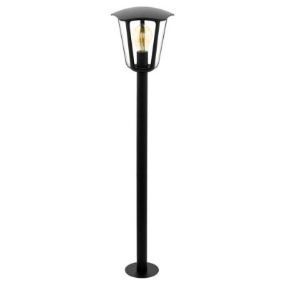 98123 Уличный светильник напольный MONREALE, 1х60W(E27), ?230, H995, лит. алюминий, черный/пластик,