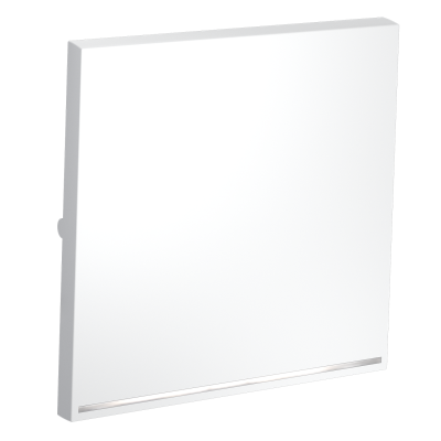 Клавиша для выключателя/переключателя одноклавишного с подсветкой, S70 (белый матовый), VLS000202