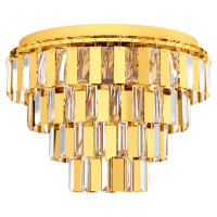 99096 Люстра ERSEKA, 7x40W(E14), ?485, H535, сталь, латунь/ хрусталь, прозрачный