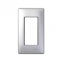 Simon Cima 500 Алюминий Рамка с суппортом на 1 модуль, 164х30х94мм, 9мм, 51010101-033