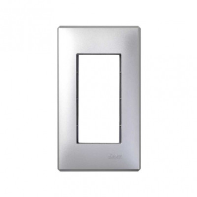 Simon Cima 500 Алюминий Рамка с суппортом на 1 модуль, 164х30х94мм, 9мм, 51010101-033