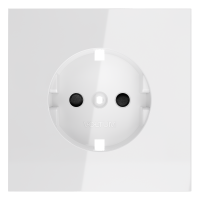 Накладка для розетки с заземлением и защитными шторками, S70 (белый глянцевый), VLS000701 Накладка для розетки с заземлением и защитными шторками, S70 (белый глянцевый), VLS000701
