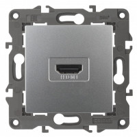 ЭРА 14-3114-03 Elegance Алюминий Розетка HDMI