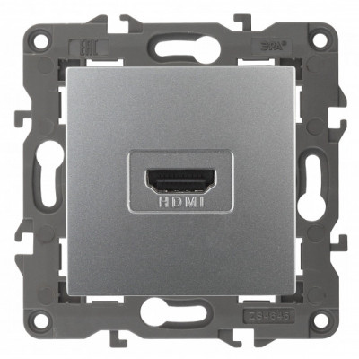 ЭРА 14-3114-03 Elegance Алюминий Розетка HDMI