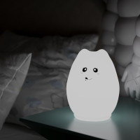 Настольный светодиодный детский ночник Gauss NN303 2W RGB, Li-ion, USB кабель , кошка 1/10/40, NN303