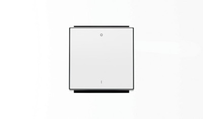 8501.2 BL - Клавиша для 1-клавишных выключателей/переключателей/кнопок с символом I/O, серия SKY, цвет альпийский белый - 2CLA850120A1101