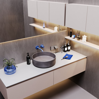 Розетка встраиваемая VOLTUM S70 с заземлением, защитными шторками и крышкой 16А, (шелк), VLS040304