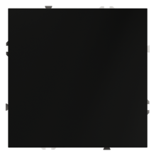 Заглушка VOLTUM S70 с суппортом, (черный матовый), VLS080108