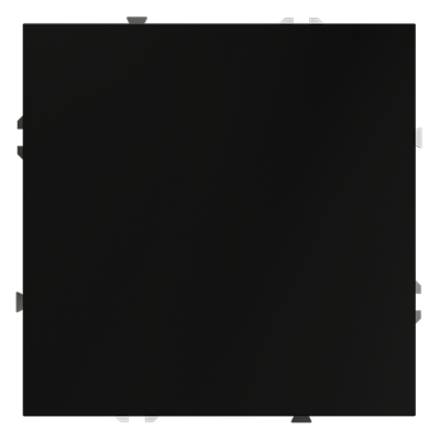 Заглушка VOLTUM S70 с суппортом, (черный матовый), VLS080108