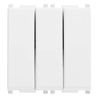 Vimar Выключатель тройной 1P 20AX белый, 14003