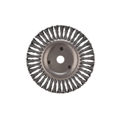 Щетка дисковая для УШМ, крученая стальная проволока, 200мм, отв. 22,23мм KRANZ, KR-91-1247