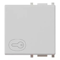 Vimar Клавиша на 2 модуля с символом-ключ с подсветкой, серебро, 14022.P.SL