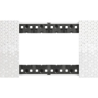 KA4804MW Bticino LIVING NOW. Декоративная рамка 4 модуля.Цвет "Пиксель", KA4804MW