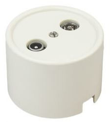 Bironi Розетка R/TV-SAT проходная, пластик, цвет Слоновая кость, B1-304-211