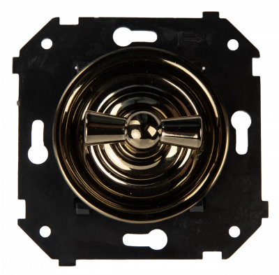 Bironi Выключатель 1-кл. (скрытый монтаж), Бронза, Бронза, B3-200-B-B