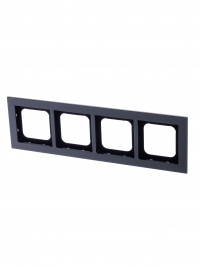 ABB Axcent металл/платина Рамка 4-постовая