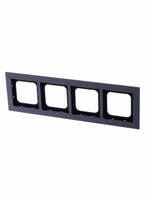 ABB Axcent металл/платина Рамка 4-постовая