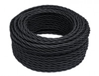 Bironi Провод 2*2,5 Черный (матовый) 10м, B1-425-73-10