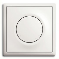 ABB Выключатель 1-клавишный, цвет -  белый бархат,  серия Impus