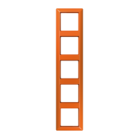 Рамка 5-кратная для вертикальной и горизонтальной установки; термопласт, оранжевая, AS585BFO Рамка 5-кратная для вертикальной и горизонтальной установки; термопласт, оранжевая, AS585BFO