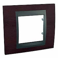 MGU66.002.2M3 - UnicaTop Рамка 1-ная, венге/графит, Schneider Electric