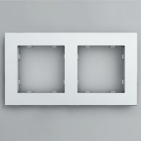 IRIDIUM Рамка на 2 пост, белый, Berlin 02, 02P201