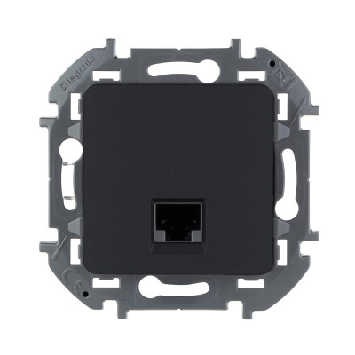 Legrand Розетка компьютерная RJ45 категория 5e UTP - Legrand Inspiria - антрацит, 673828