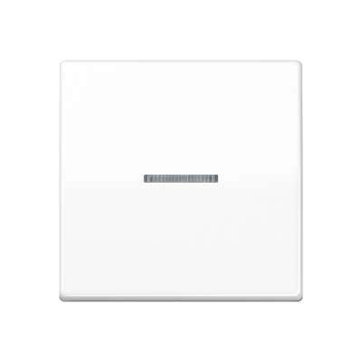 Клавиша для балансирного выключателя с окошком для подсветки; термопласт; белая, AS591KO5BFSWW