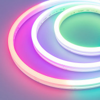 Светодиодная лента герметичная SPI MOONLIGHT-SIDE-B84-12x17mm 24V RGB-PX7 (18 W/m, IP67, 5m, wire x2) (Arlight, Силикон), 041014