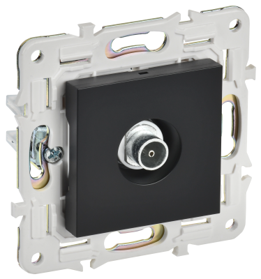 SKANDY Роз. TV оконечная SK-A12Bl черн. IEK, SK-A10-O-K02