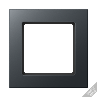 Рамка для вертикальной и горизонтальной установки, 4 поста; термопласт; матовый антрацит; A CREATION, AC584BFANM