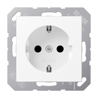Розетка SCHUKO® 16A 250V; термопласт; белый матовый, A1520BFWWM