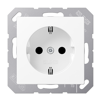 Розетка SCHUKO® 16A 250V; термопласт; белый матовый, A1520BFWWM