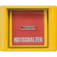 Клавиша с прозрачной крышкой для всех встраиваемых выключателей и кнопок; желтая, AS561GLGE Клавиша с прозрачной крышкой для всех встраиваемых выключателей и кнопок; желтая, AS561GLGE