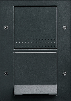 Gira Блок: Выключатель 1-клавишный с розеткой 2к+з IP44, Антрацит, серия TX_44