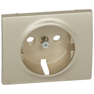 Legrand Лицевая панель - Galea Life - для розетки 2К+З - Titanium, 771420