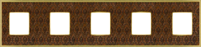 FD01445DBOB Fede Belle Epoque Tapestry Рамка 5-ная, Decorbrass-Bright Gold