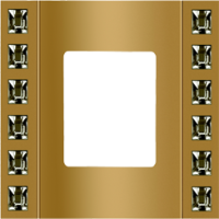 FD01271OR Fede Crystal De Luxe Velvet Рамка 1-ная, Real Gold