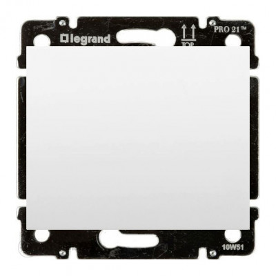 Legrand Заглушка - Galea Life - без фиксатора кабеля - лицевая панель - white, 777078