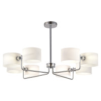 ST LUCE SLE1121-102-08 Светильник потолочный Хром/Молочно-Белый E14 8*40W