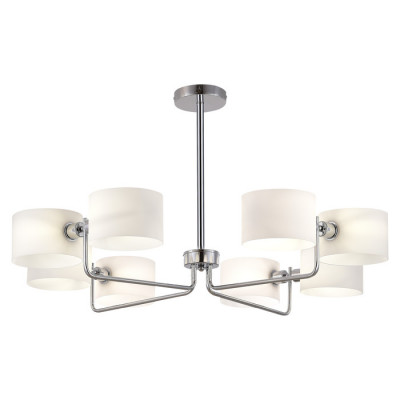 ST LUCE SLE1121-102-08 Светильник потолочный Хром/Молочно-Белый E14 8*40W