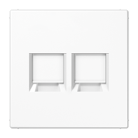 Плата (фиксация защёлкиванием) для двух модулей; термопласт; белый, LS1969-2WEWW Плата (фиксация защёлкиванием) для двух модулей; термопласт; белый, LS1969-2WEWW