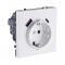 Розетка штепсельная SCHUKO 16A/250 В с USB A+C 20W, белый матовый Kollinger Eclipse EC-016WH