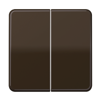 Двойная клавиша для балансирных механизмов выключателей (кнопок), в комплекте с CD95HP (крепежный элемент), возможно IP44; дюропласт; коричневый; CD500, CD595BR