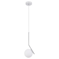 Arte Lamp Bolla-unica, Подвес, цвет арматуры - ХРОМ, цвет плафона/декора - БЕЛЫЙ, 1х40W E14, A1924SP-1CC