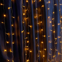 Гирлянда 230V 480 LED 3*3м, желтый, IP44 , сетевой шнур 3м в комплекте, CL24, Feron 41629