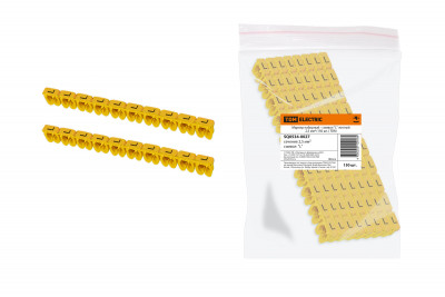 Маркер наборный - символ "L" желтый 2,5 мм2 (150 шт.) TDM Electric, SQ0534-0027